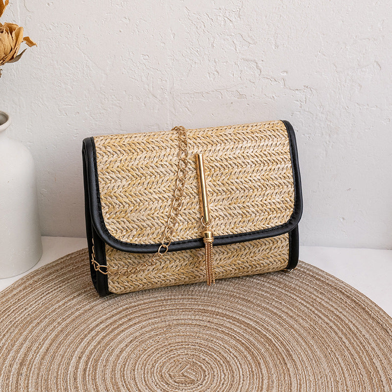 Straw Bag Trendy and Versatile Women