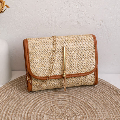 Straw Bag Trendy and Versatile Women