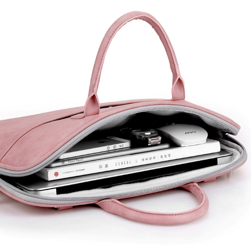 Faux Leather Laptop Bag for Women