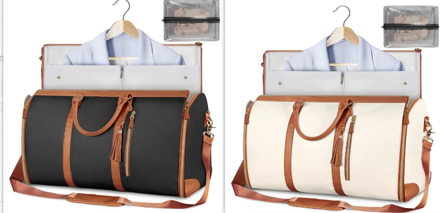Large Capacity Travel Duffle Bag Women'S Handbag Folding Suit Bag Waterproof Clothes Totes