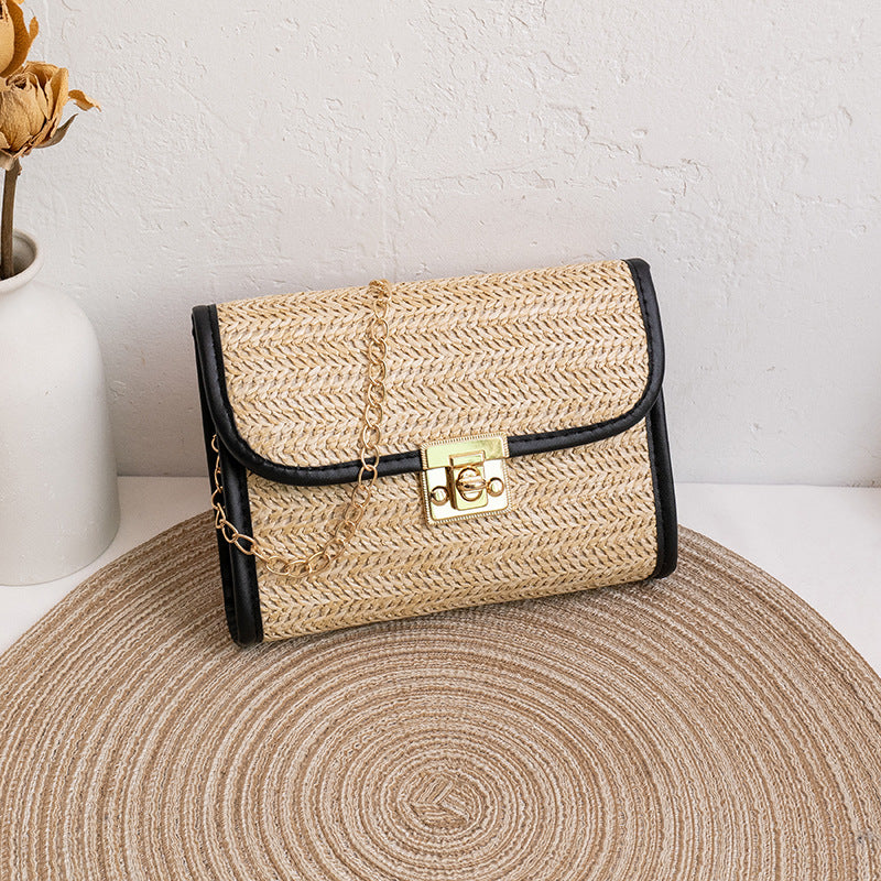 Straw Bag Trendy and Versatile Women