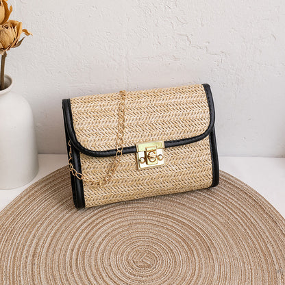 Straw Bag Trendy and Versatile Women