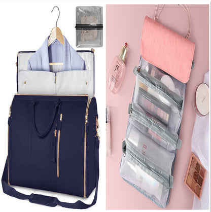 Large Capacity Travel Duffle Bag Women'S Handbag Folding Suit Bag Waterproof Clothes Totes