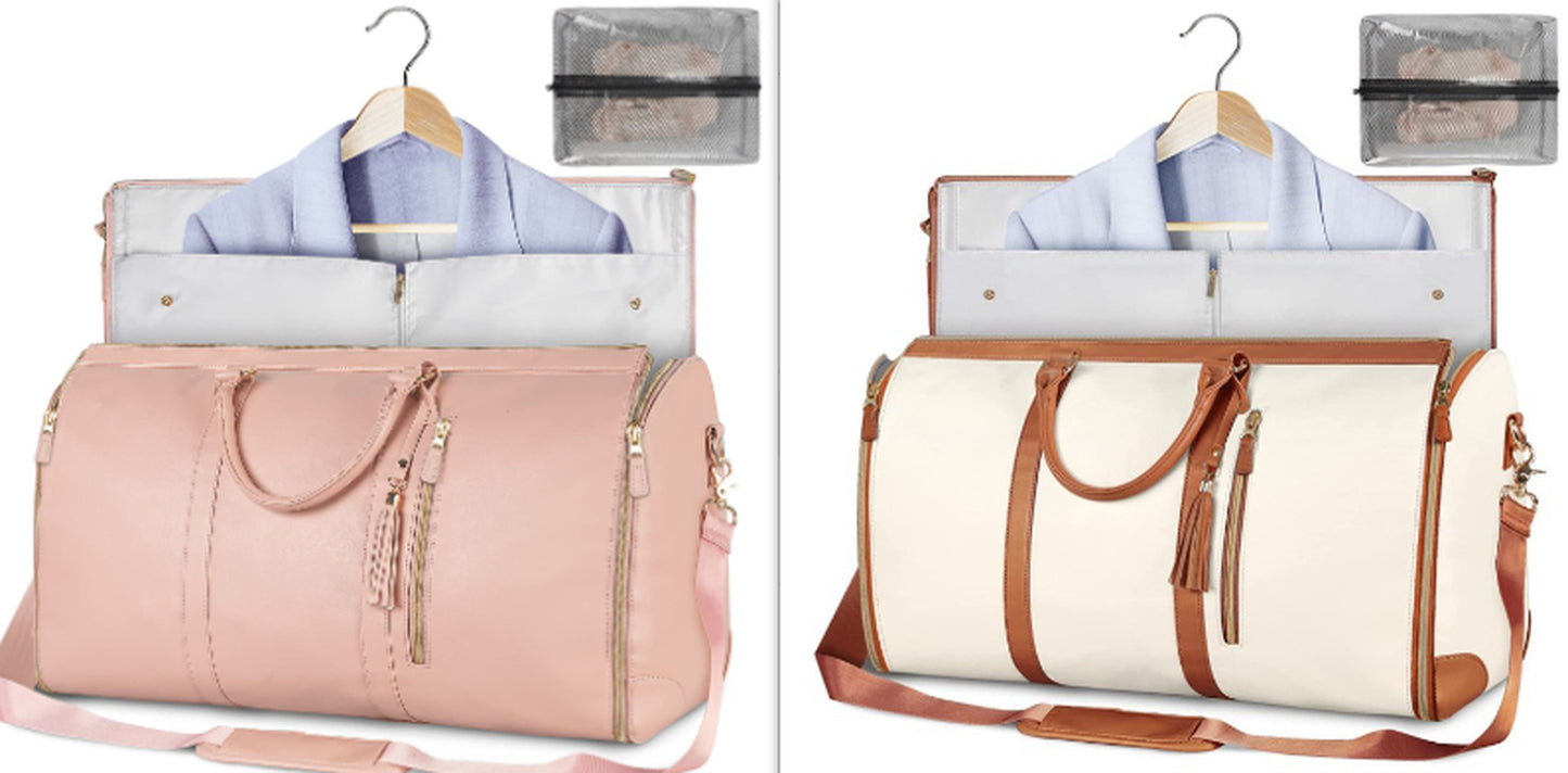 Large Capacity Travel Duffle Bag Women'S Handbag Folding Suit Bag Waterproof Clothes Totes
