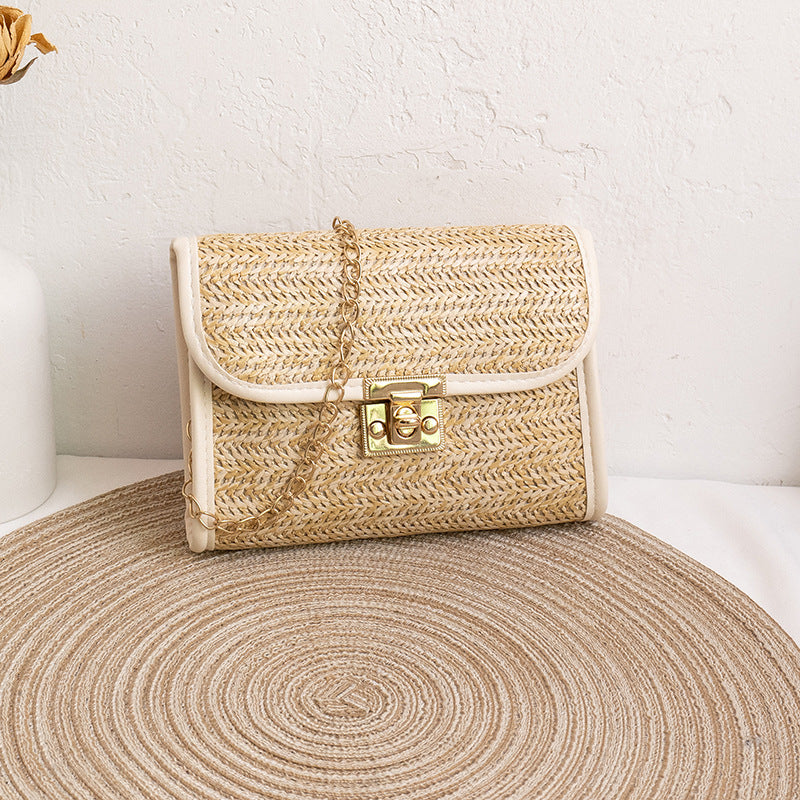 Straw Bag Trendy and Versatile Women