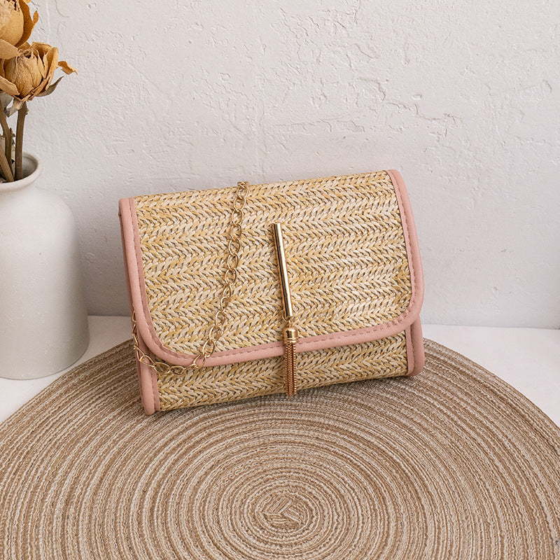 Straw Bag Trendy and Versatile Women