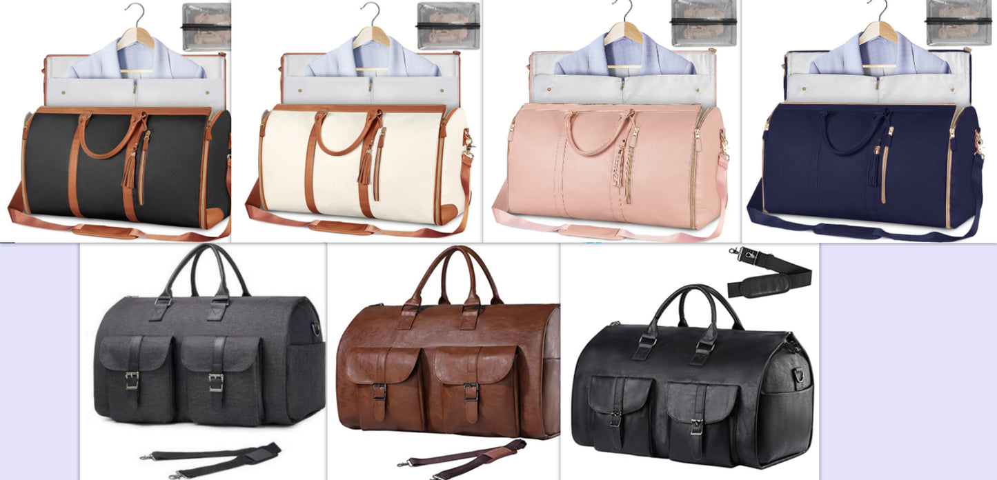 Large Capacity Travel Duffle Bag Women'S Handbag Folding Suit Bag Waterproof Clothes Totes