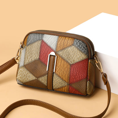 All-Matching National Style Fashion Double-Zipper Cross-Body Bags