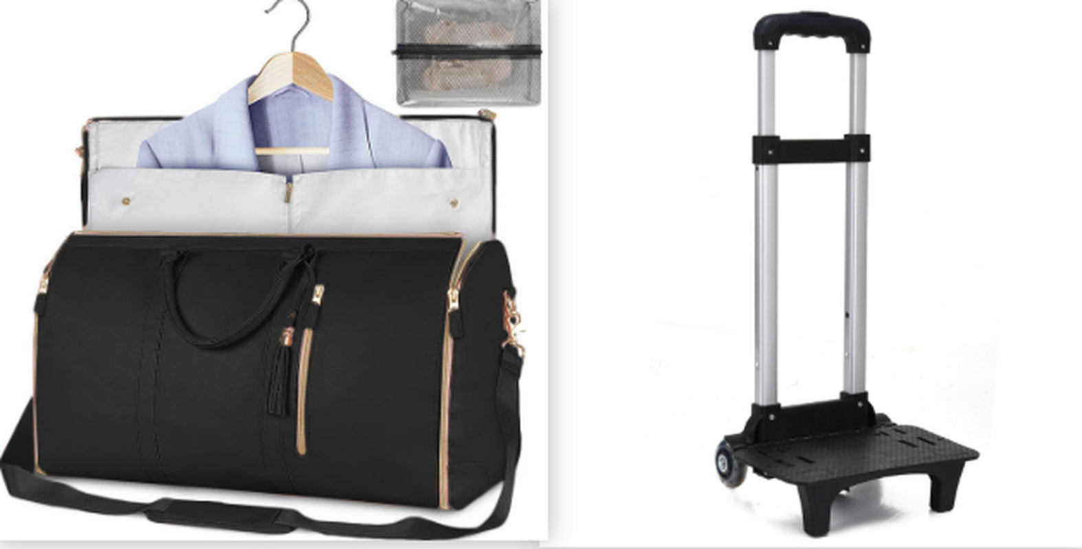Large Capacity Travel Duffle Bag Women'S Handbag Folding Suit Bag Waterproof Clothes Totes