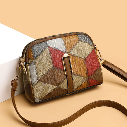 All-Matching National Style Fashion Double-Zipper Cross-Body Bags