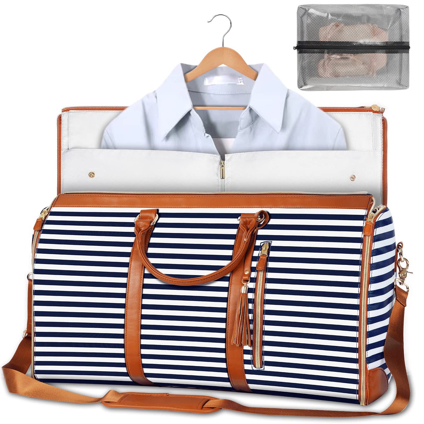 Large Capacity Travel Duffle Bag Women'S Handbag Folding Suit Bag Waterproof Clothes Totes