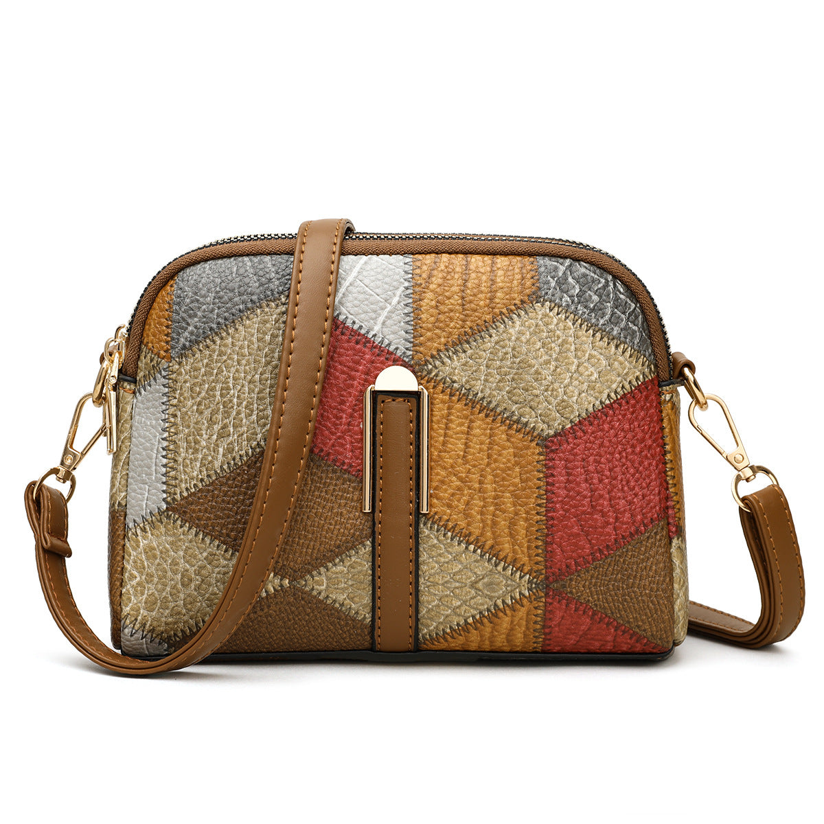 All-Matching National Style Fashion Double-Zipper Cross-Body Bags