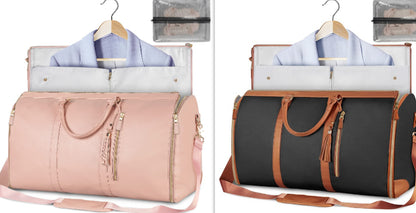 Large Capacity Travel Duffle Bag Women'S Handbag Folding Suit Bag Waterproof Clothes Totes